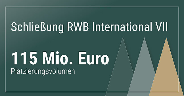 Schließung RWB International VII Platzierungsvolumen