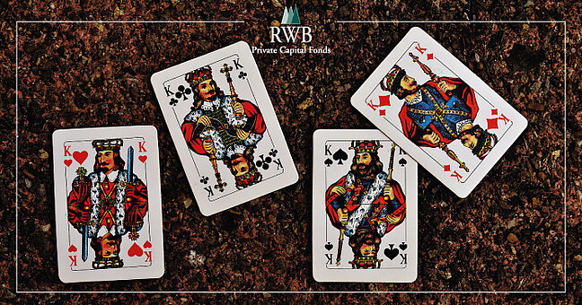 die vier Spielkarten-Könige