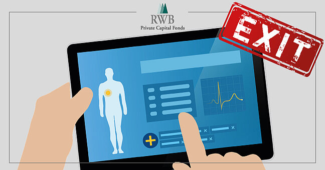 Tablet mit einer Gesundheitscheck-App auf Display