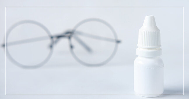 Sterile Verpackung für Augentropfen Brillenträger