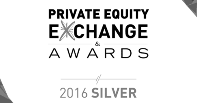 Auszeichnungstext, Private Equity Exchange Awards, 2016 Silver