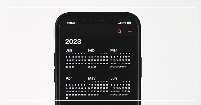 Smartphone Kalender 2023